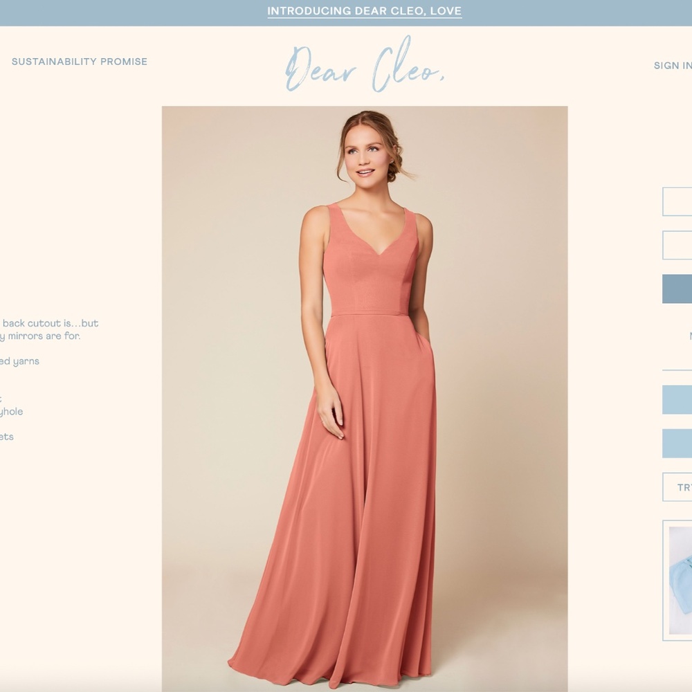 Dear Cleo Kylie Dress in Amber, size 10